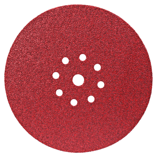 Disco lijador 225 mm velcro rojo