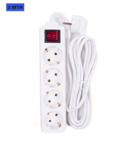 005141 Regleta cuádruple + RA + interruptor 3,0 mtr