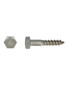 Perno roscado para madera DIN 571 Ø5.00x50 A2 c/u