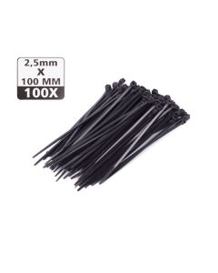 2006658 Tirantes .5 x 100 mm 100 unidades negro