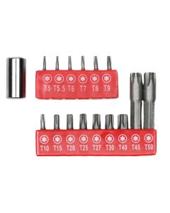 008014 Juego de puntas torx 16 piezas Cr-V