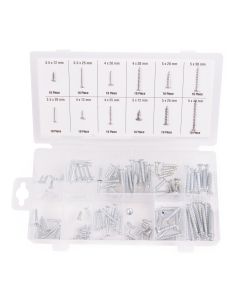 008266 Juego de tornillos para madera 120 piezas