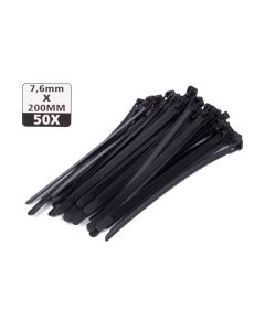 008270 Tirantes desmontables 7,6 x 200 mm 50 unidades negro