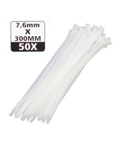 008271 Tirantes desmontables 7,6 x 300 mm 50 unidades blanco