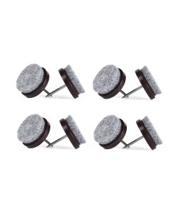 010185 Fieltro antiarañazos con clavo 8 piezas 24 mm