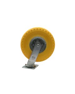 010954 Rueda giratoria + neumático PU 10" 3.00-4"
