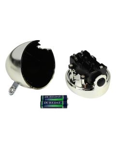 011682 Faro bicicleta 1 LED cromado