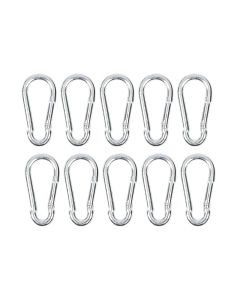 011739 Juego de mosquetones 10 piezas 6 x 60 mm