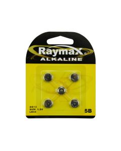 012012 Raymax pila botón 1.5V ag13/LR44 5 uds alcalina
