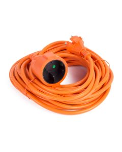 012537 Alargador 2X1,5 sin toma de tierra 10 mtr naranja