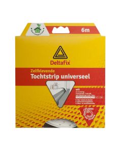 012816 Deltafix Tira de ventilación o-perfil silicona 9 x 7 mm 1-7 mm 2 x 3 mtr blanco