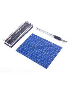 012896 Cuchillo de precisión con tapete de corte 8 piezas