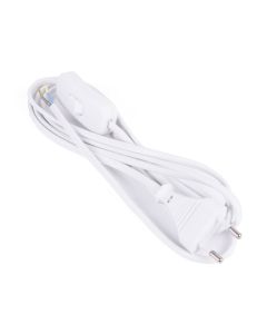 2 012937 Cable de alimentación + enchufe + interruptor mtr blanco