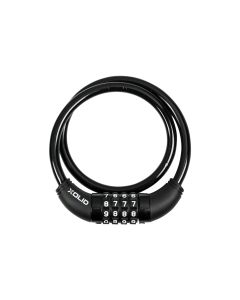 013254 Cerradura de combinación de cable Xolid 10 x 650 mm negro