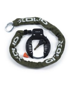 013305 Cerradura de marco Xolid + cadena 5,5 x 1000 mm verde militar