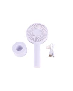 013763 Abanico de mano + soporte recargable