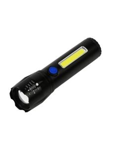 013811 Linterna táctica LED + COB recargable 116 mm