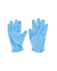 013917 Guante de trabajo nitrilo azul talla M