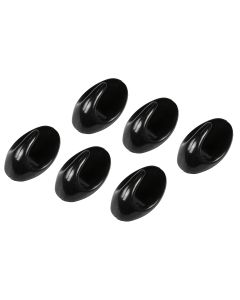 014185 Gancho toallero 6 piezas pequeño negro