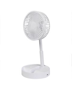 014538 Ventilador plegable y recargable blanco