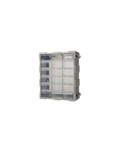 015145 Caja de almacenamiento 18 compartimentos 38,1 x 46,5 x 15,8 cm