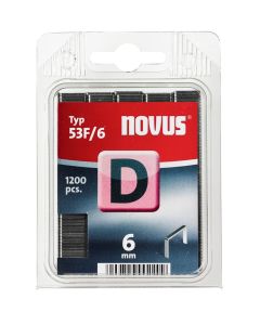 NOVUS Grapas planas D 53F/6mm, 1200 unid.