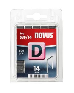 NOVUS Grapas planas D 53F/14mm, 600 unid.