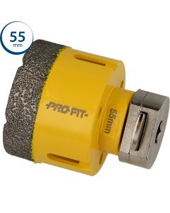 Broca de diamante ProFit con adaptador Click & Drill® integrado 55 mm.