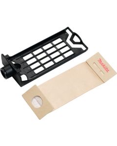 Makita 193294-5 Soporte para bolsa de polvo de 200 mm con bolsa de polvo de papel