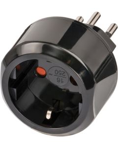 Adaptador de viaje Brennenstuhl Contacto de seguridad/CH Limitador de corriente 10A