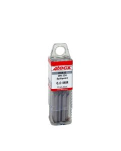 Broca 4tecx HSS-g rectificada DIN 338 punta hendida 2,0mm