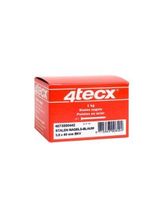 4tecx Clavos de acero cabeza avellanada convexa azul 3.0 x 50mm 1kg