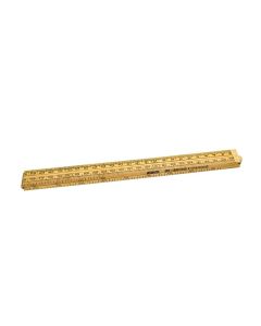 4tecx Regla plegable de carpintero madera de palma 1m
