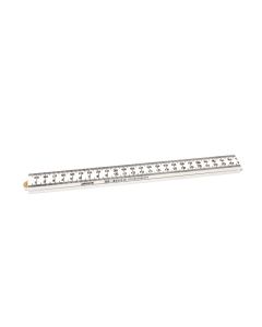4tecx Regla plegable plástico blanco 1m