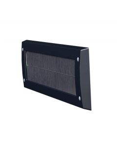 Door-Line Buzón interior, plástico negro básico sin solapa 80x340mm