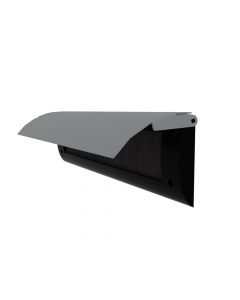 Buzón Door-Line interior, soporte de plástico, solapa de aluminio de lujo