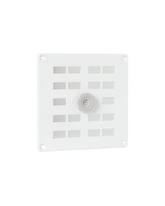Nedco BV Rejilla corredera 160x160mm aluminio blanco con rejilla