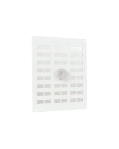 Nedco BV Rejilla corredera 250x200mm aluminio blanco con malla