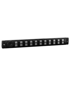 Nedco BV Bold Line rejilla corredera 370x40mm Negro