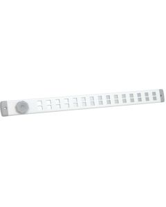 Nedco BV Bold Line rejilla corredera 500x40mm aluminio blanco