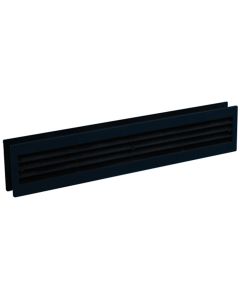 Nedco BV Rejilla de ventilación de puerta 455x90mm PS, plástico negro