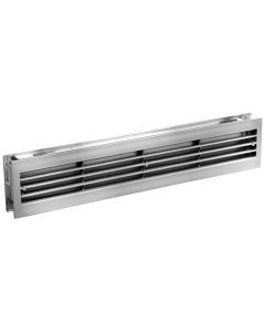 Nedco BV Rejilla de ventilación de puerta 455x90mm PS, plástico cromado
