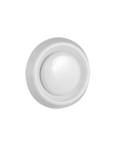 Nedco BV VÃ¡lvula de escape con manguito de conexiÃ³n corto Ã˜ 125mm PP, plÃ¡stico blanco