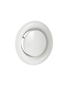 Nedco BV Válvula de escape con toma de conexión ø 125mm acero blanco, RAL 9010