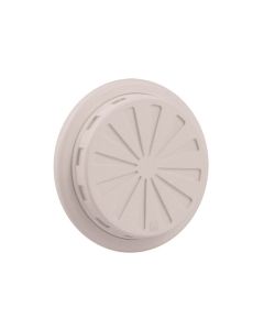 Nedco BV Rejilla de ventilación ajustable ø 100-150mm PP, plástico blanco