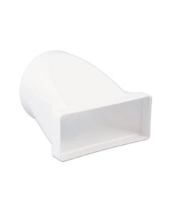 Nedco BV Pieza de transición recta ø 150mm-220x90mm plástico blanco