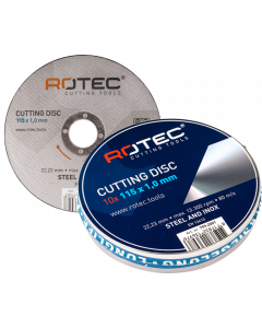Discos de amolar, Discos de corte ROTEC, Acero/Acero 115x1,0mm 