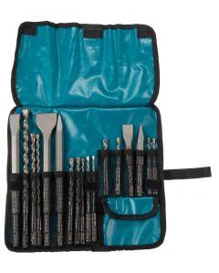 Makita D-53621 Juego de brocas y cinceles de 17 piezas
