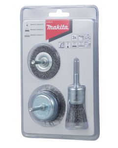 Makita D-66070 Juego de escobillas de 3 piezas