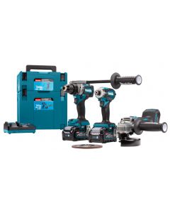 Makita DK0125G301 40 V Max Combiset Taladrar, (impacto) Atornillar y Amolar
